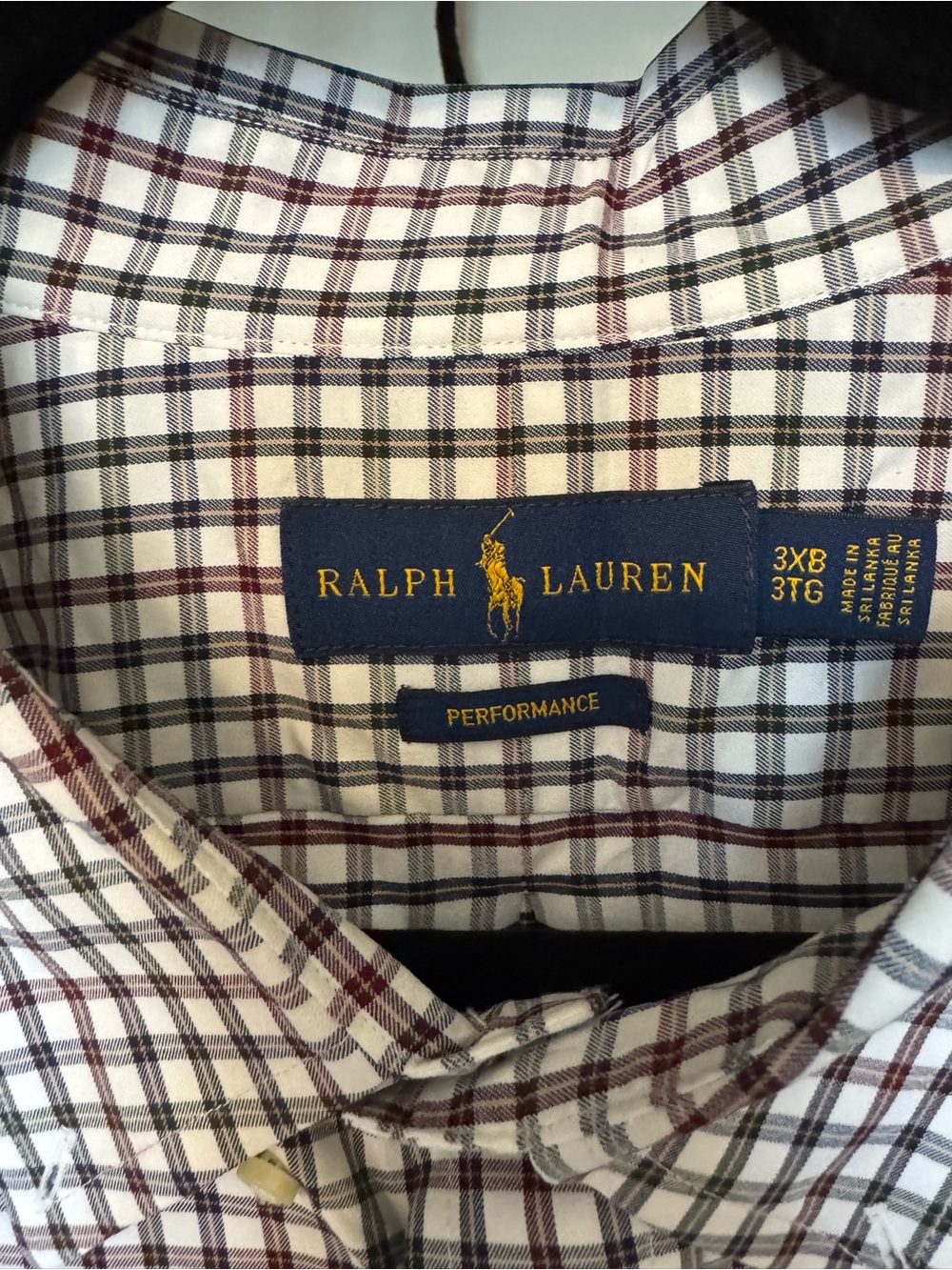 Ralph Lauren Men's Plaid Button-Down Shirts - White, Blue & Green - Picture 4 of 5